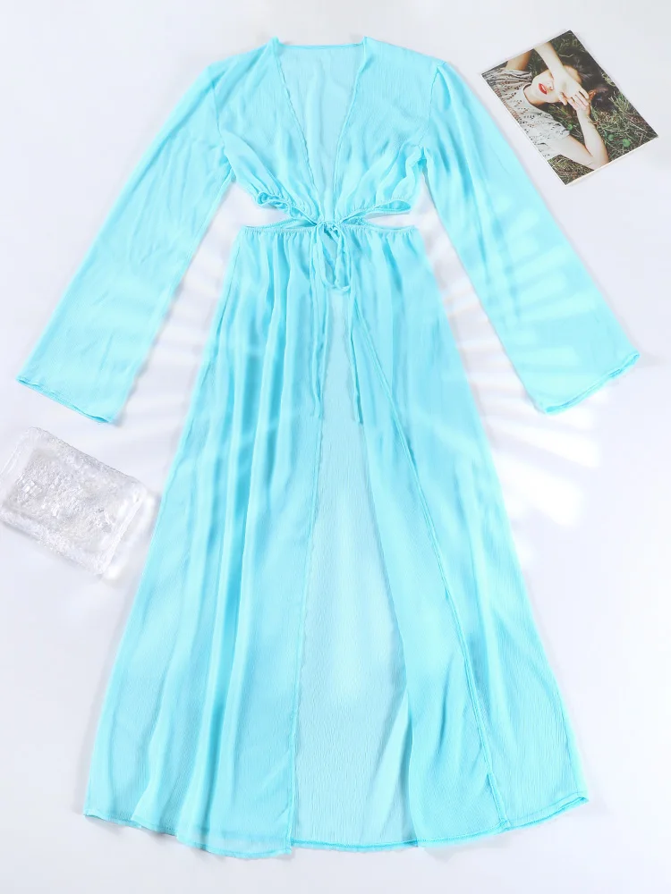 Miyouj Sexy maillots de bain été pansement plage Wrap 2025 maillot de bain évider couvrir couleur unie maillot de bain Sexy maillots de bain femmes robe