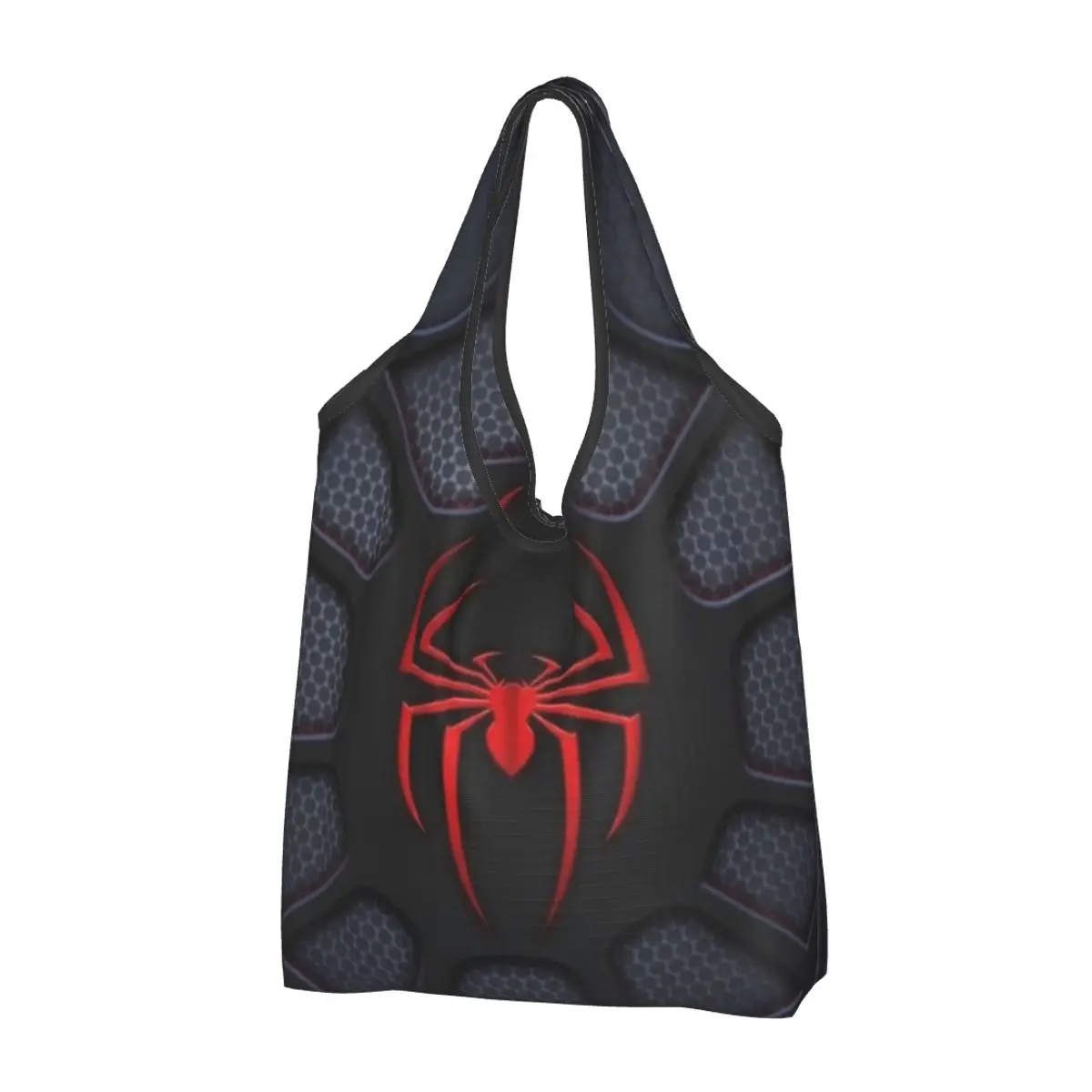 Spider Groceries Shopping Bags Custom Shopper Tote Shoulder Bag Big Capacity Portable Little Animal Cartoon Web Cute Handbag