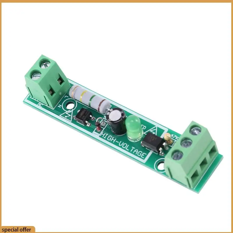 A68Z 10PCS AC 220V Optocoupler Isolation Module Voltage Detector Board TTL 3-5V SCM Testing For Microcontroller Adaptive PLC