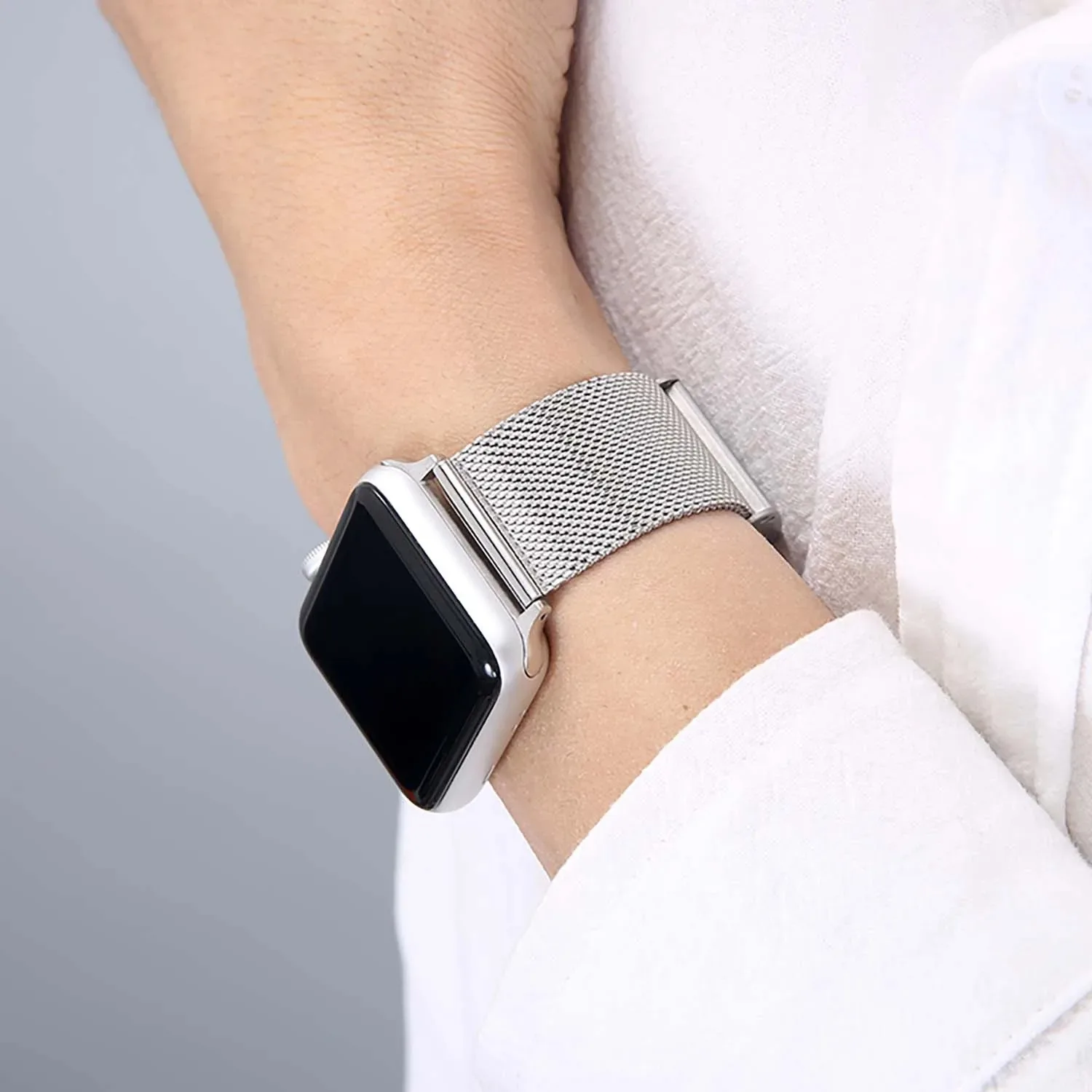 สายสแตนเลสสำหรับนาฬิกา Apple อัลตร้า49มม. สายรัดข้อมือแบบ Milanese 8 7 45มม. 41มม. iWatch Series 6 5 4 3 SE 44มม. 42มม. 40มม.