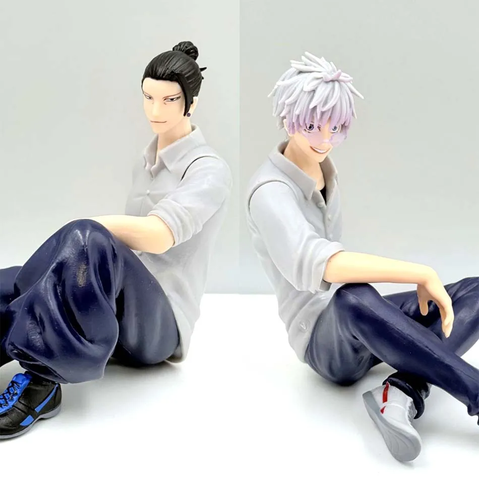 Hot Jujutsu Kaisen Mini figurines Satoru Gojo Figurine Action Geto Suguru Figurine Q Version Anime modèle PVC Collection jouets Statue