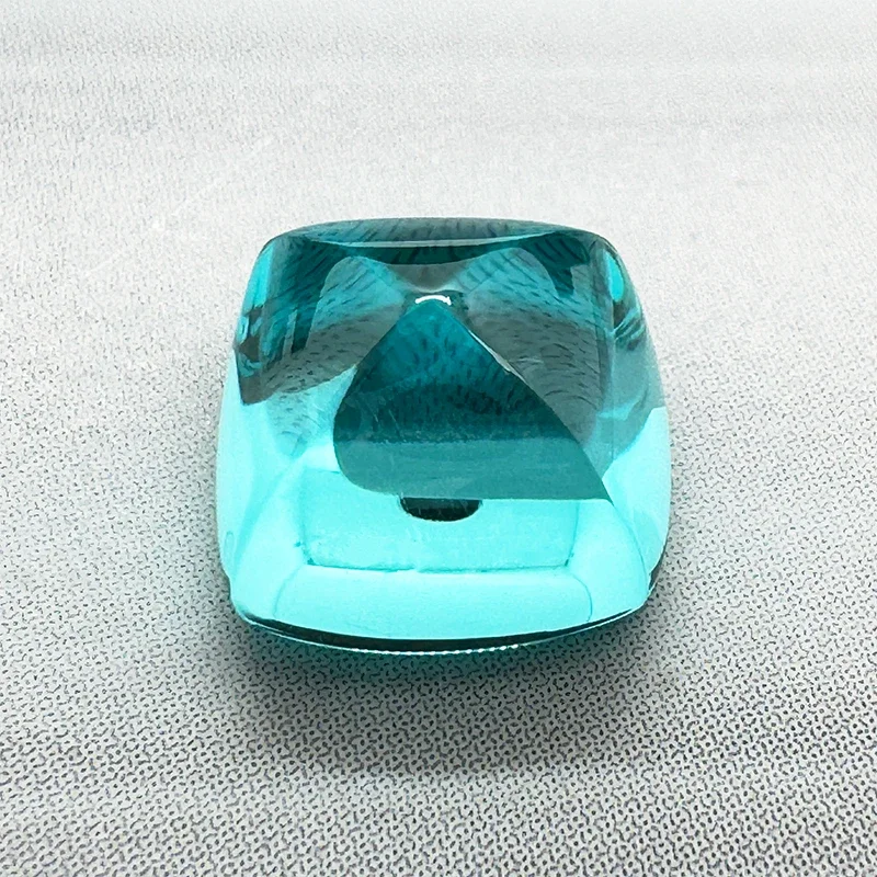 P P TOP Laborgezüchteter Paraiba Sugar Tower Extrem Glänzende Qualität DIY Anhänger Ring Halskette Ohrringe Hauptmaterialien Wählbar Zertifiziert – Detail 7