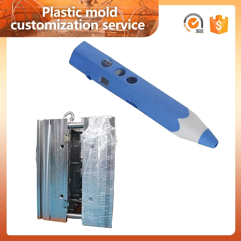 Double Color Injection Molding Processing Point Reading Pen Injection Mould Overmoulding