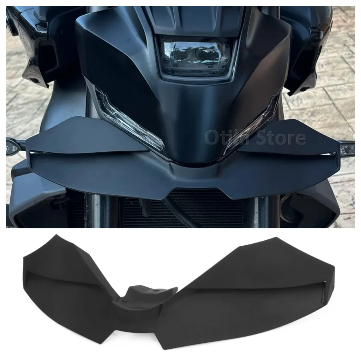 

Для YAMAHA MT-09 MT09 SP MT 09 2024, прижимная сила для мотоцикла, голые передние спойлеры, нижний воздушный дефлектор, крылышко, аэродинамический комплект крыльев