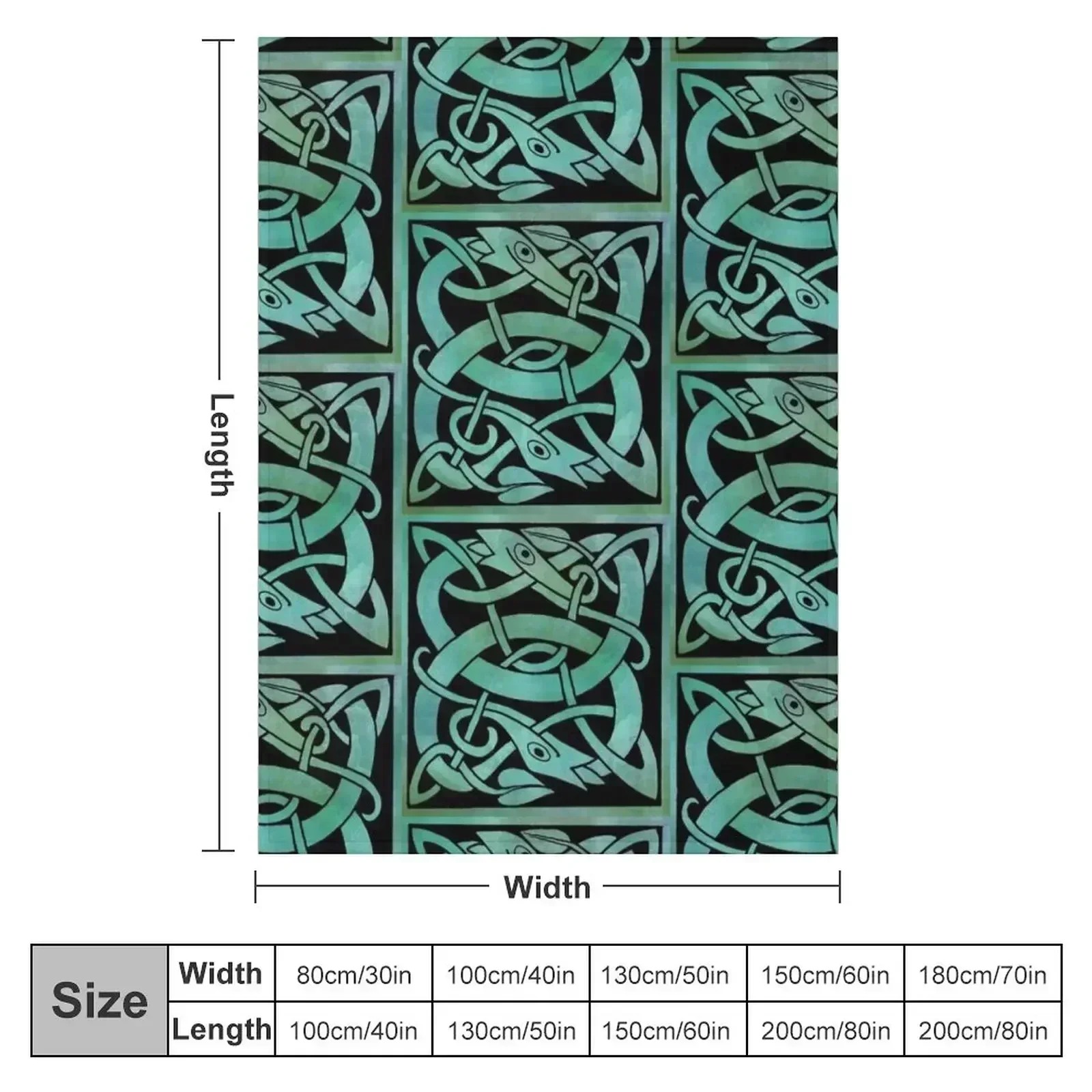 Celtic Beasts Throw Blanket couch cozy soft plush fuzzy picnic outdoor blanket