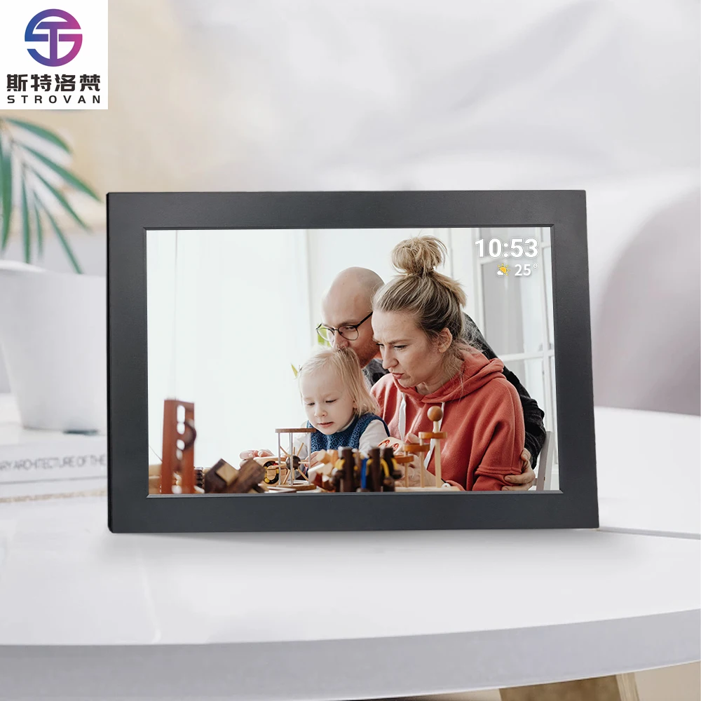 

Wall Mount Digital Picture Frame 32 Inch Smart Digital Photo Frame 21 43 55 Inch Wooden Frame Support Remote Control