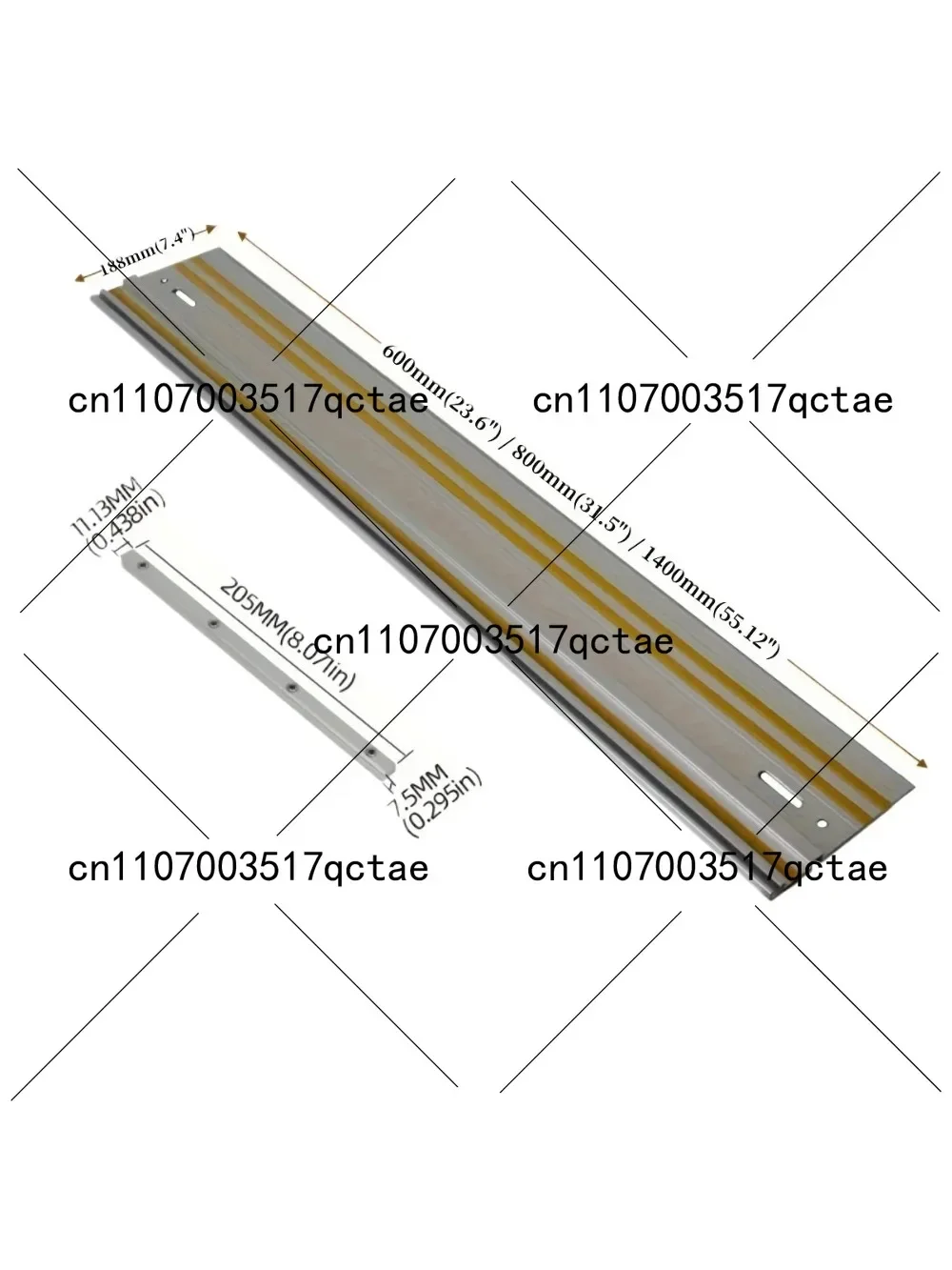 

Электрическая циркулярная пила с направляющей шиной для линейной резки, инструмент для резки дерева, совместимый с Dewalt, Craftsman и другими брендами