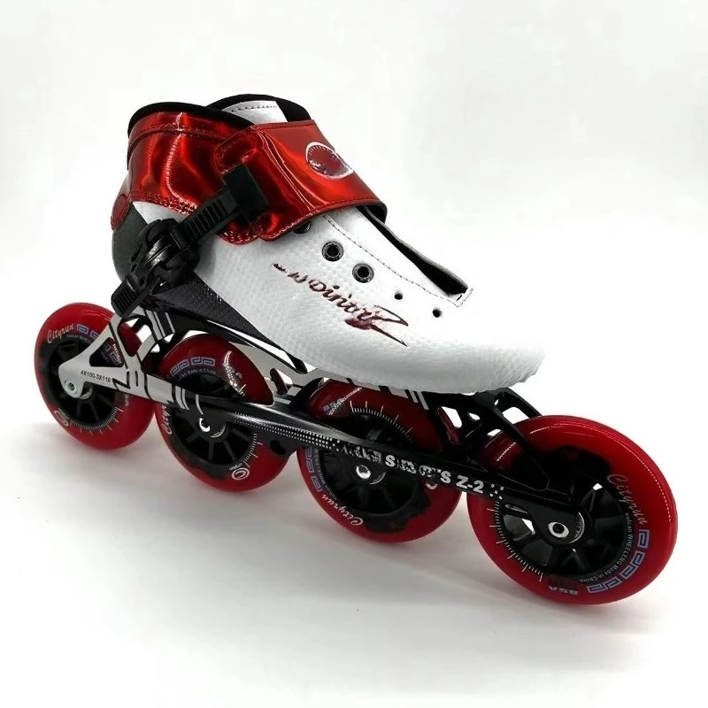 High Speed Professional Carbon Fiber 3-Layer Inline Skates for Adults-Lightweight & Comfortable