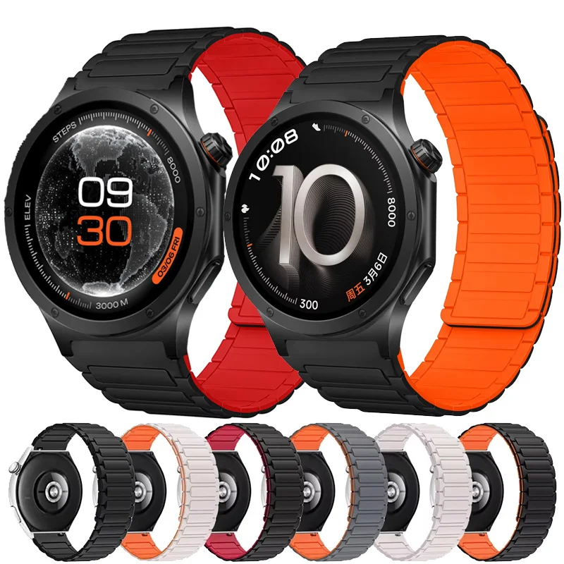 Bracelet magnétique en Silicone de 22mm, pour montre OnePlus 4 3 2 2R/OnePlus 46mm/Lite, Bracelet respirant pour montre Oppo S X X2 X3/4Pro