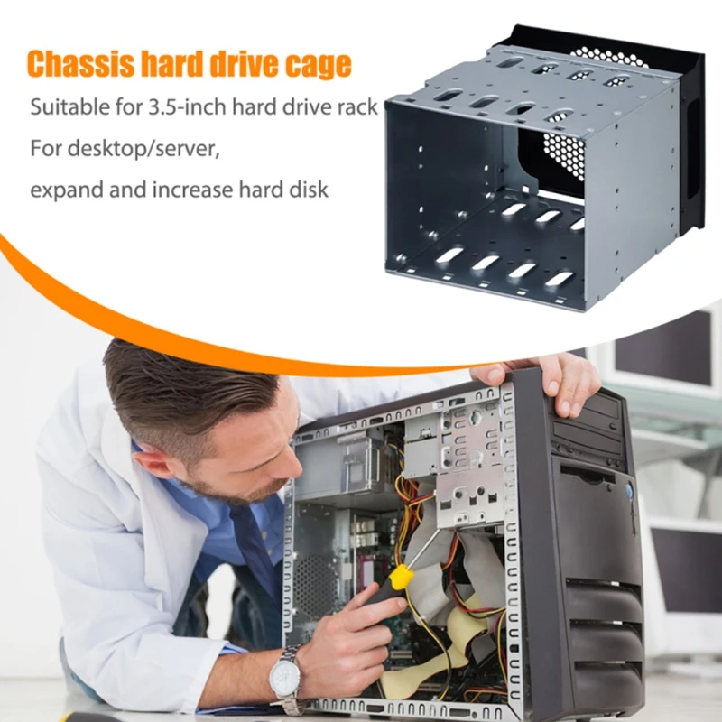 ステンレス鋼 5x3.5 インチ HDD ケージラックハードドライバートレイハードドライブケージ