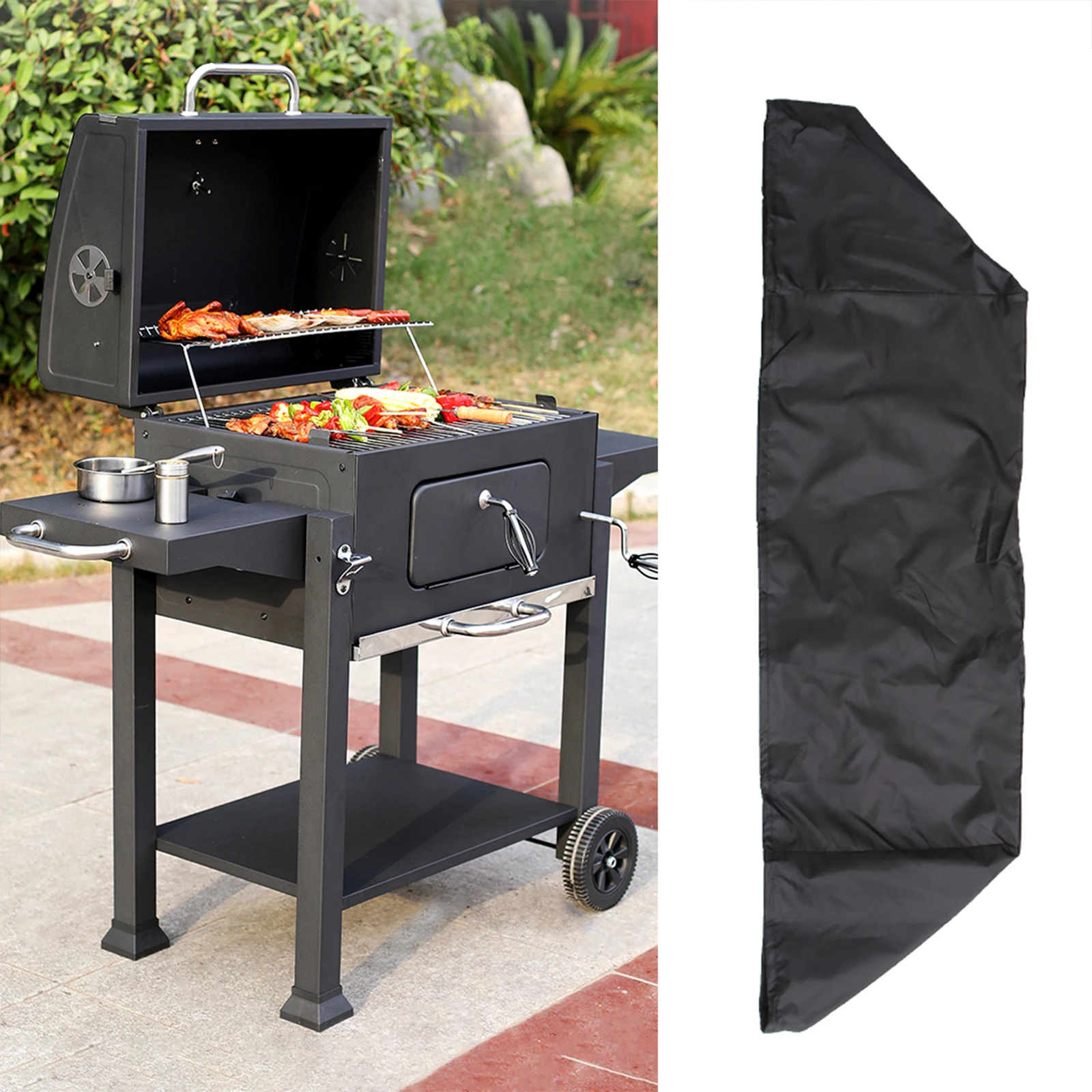 

Waterproof Cover for Hibachi Grill Oxford Cloth BBQ Stove Durable UV Resistant Weather Proof Fade Resistant Covers Barbecue