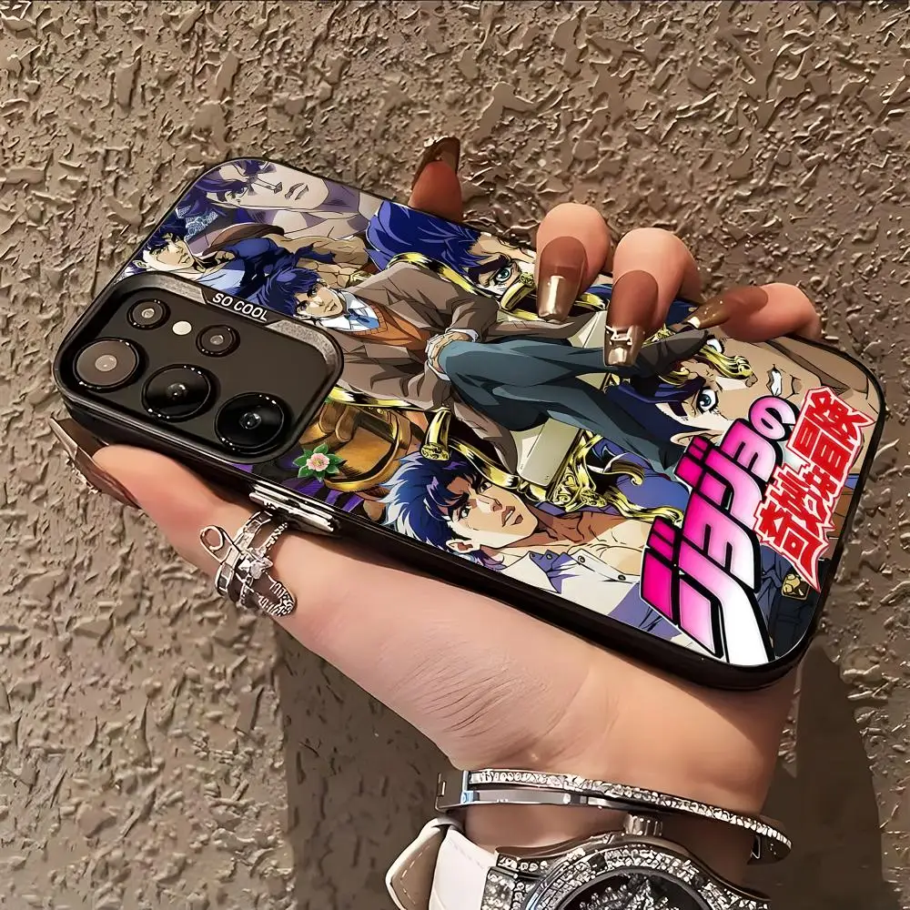 JOJO Jonathan Joestar Phone Case for Samsung Galaxy S26 S25 S24 S23 S22 S21 S20 Note20 Plus Ultra Colorful Silver Cover