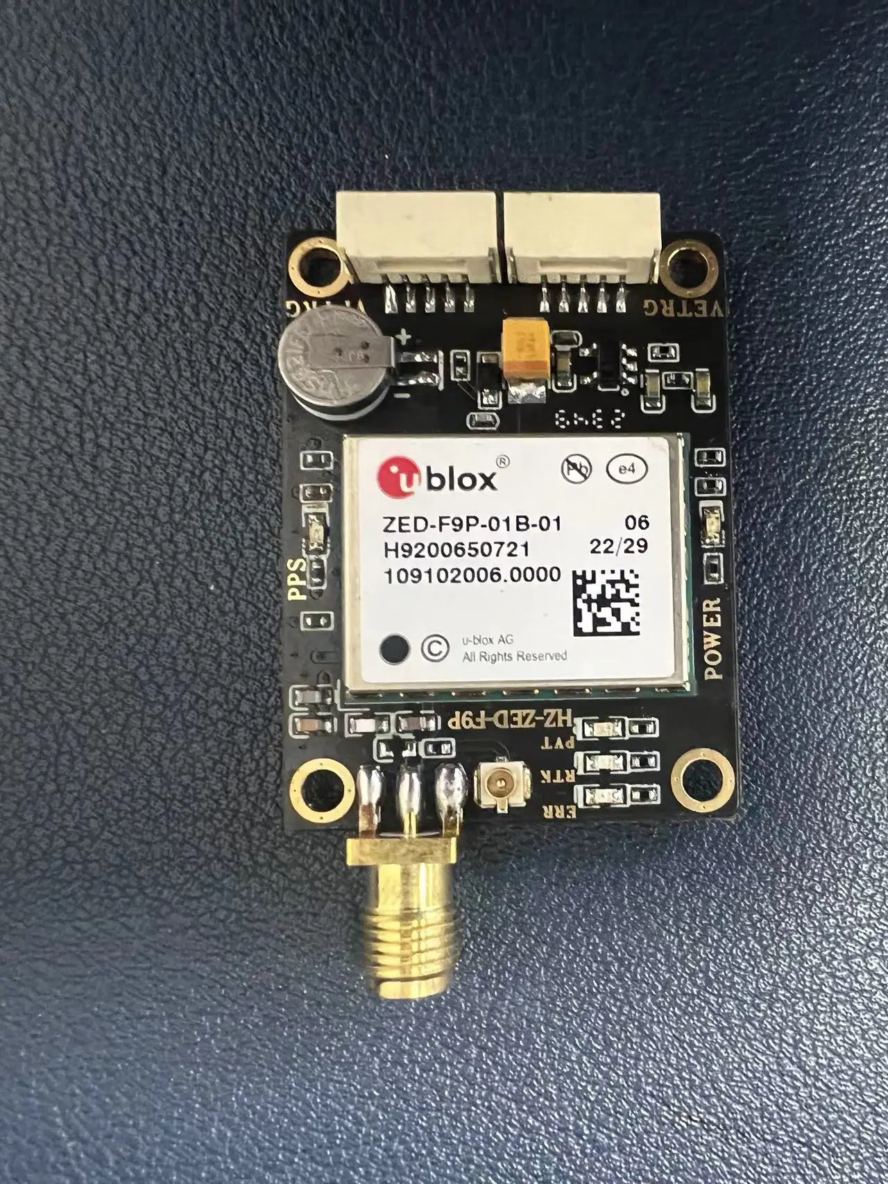 Módulo de posicionamiento de nivel centímetro diferencial RTK, módulo de navegación GPS, receptor de suministro nuevo, placa GNSS UM980, ZED-F9P-01B-01