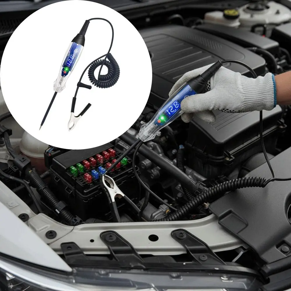 

Heavy Duty Automotive Test Light Digital LED DC 3-60V Digital Circuit Tester Auto Bidirectional 3-60V DC LED Circuit Tester