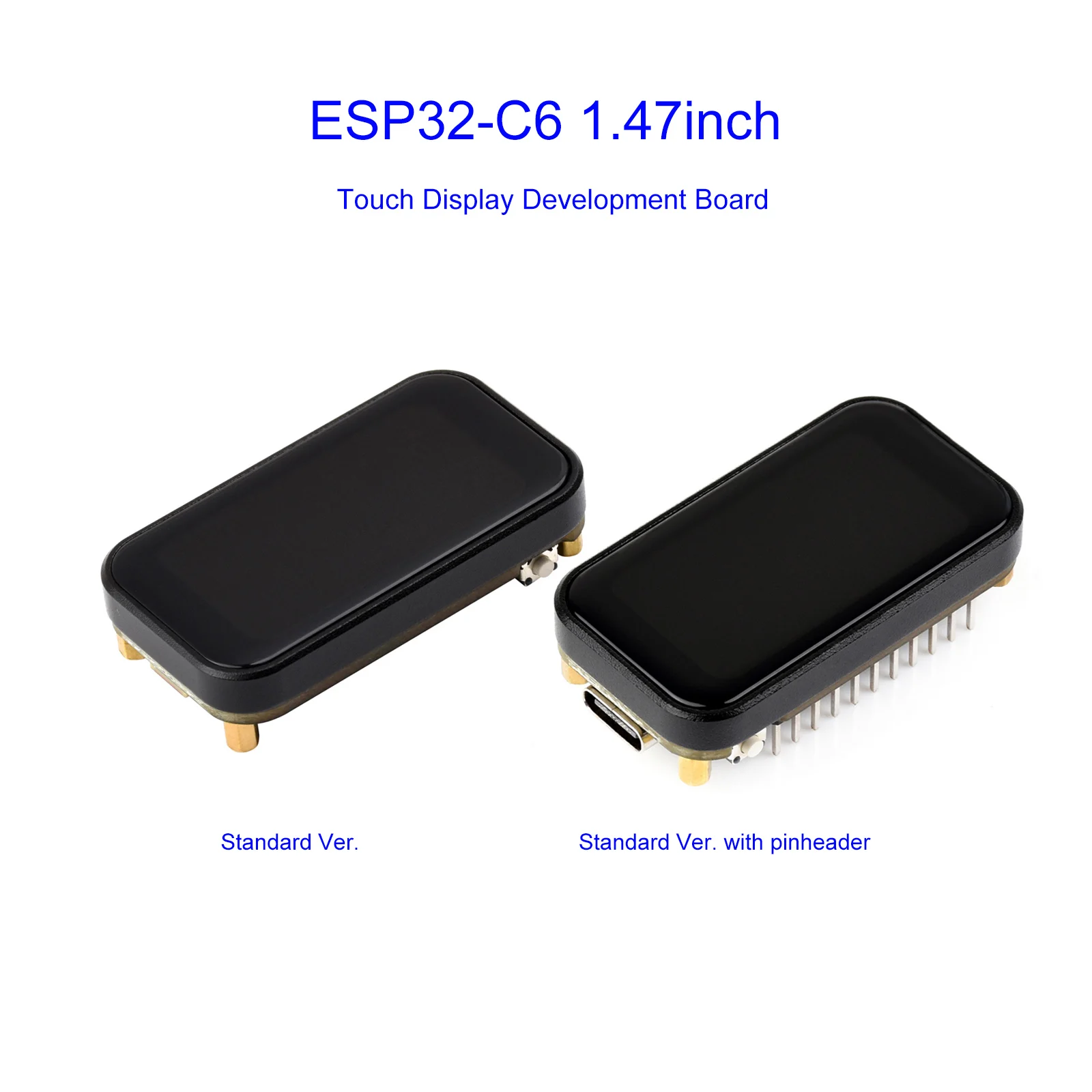 

ESP32-C6 1,47-дюймовый сенсорный ЖК-дисплей, макетная плата 172x320 262K, цветной дисплей Wi-Fi 6 и BLE 5, 160 МГц, процессор RISC-V