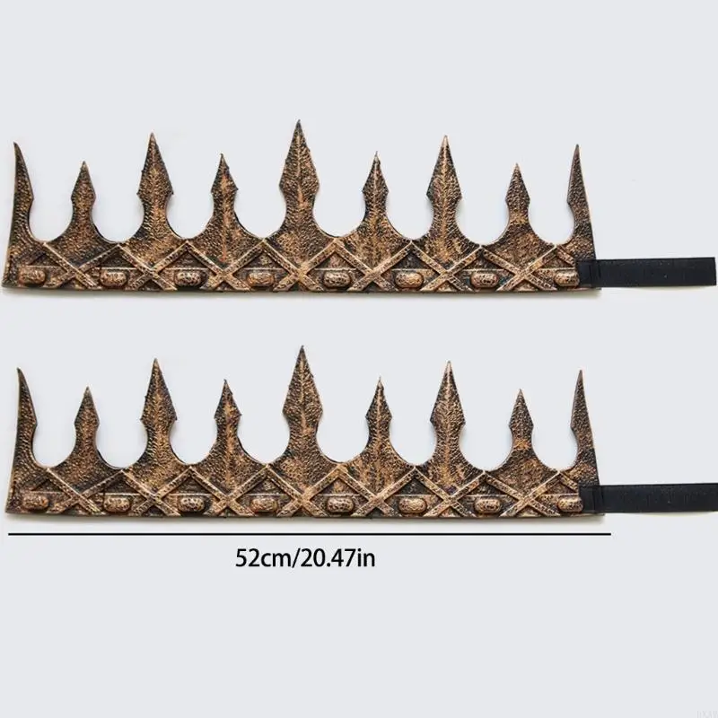 Dxae Medieval Vintage King Crowns with Crescents Designs Cosplay Accessory Headwear Crownpiece for Men and Kids Schoolイベント