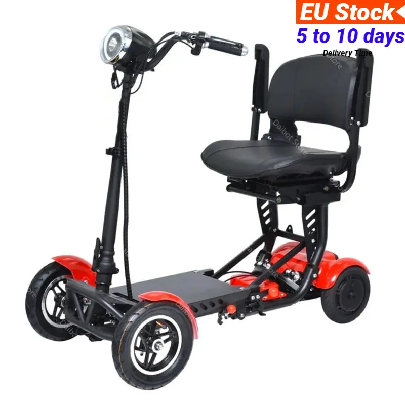 EU Stock Adult Electric Scooter 500w 10Inch 36V Foldable Mobility Scooter For Old People With Armrest Seat Dual Motor Escooter