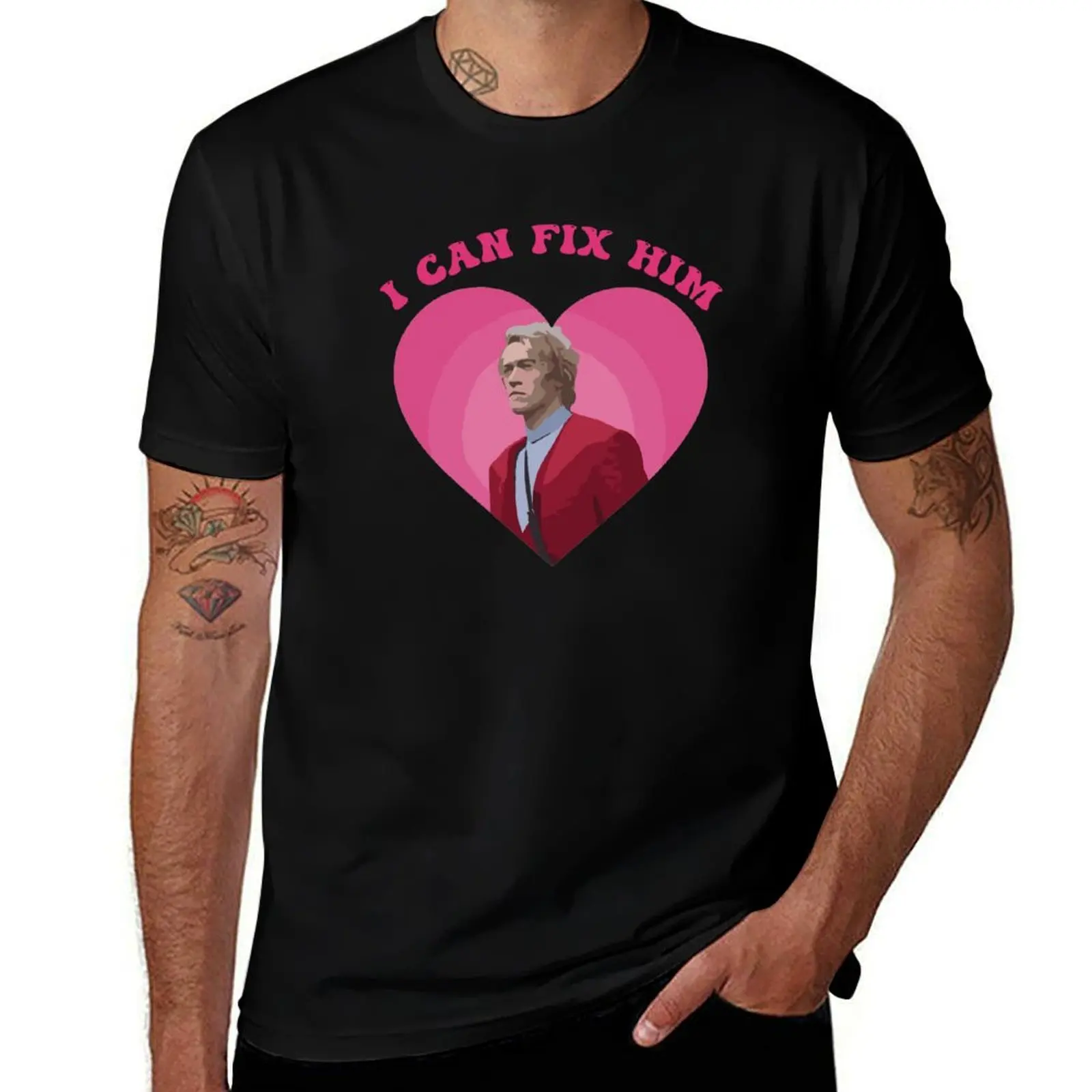 coriolanus snow i can fix him T-Shirt cotton t shirts man 100% T-Shirt