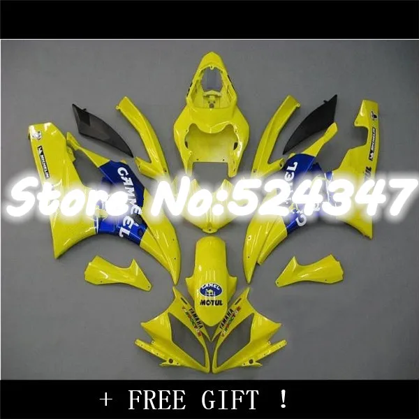 Hey-flames Body For YMH YZFR6 06-07 YZF600 YZF R6 2006 2007 S96213 YZF 600 YZF-R6 06 07 YZF R 6 Yellow blk Fairing