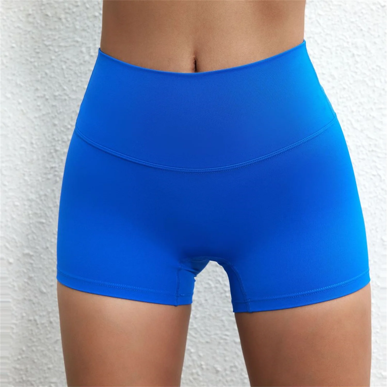 Einfarbig Enge Kompression Sport Kurze Hohe Taille Yoga Ultrakurze Legging Training Weiche Frauen Gym Athletisch Eng Squat Proof – Detail 5