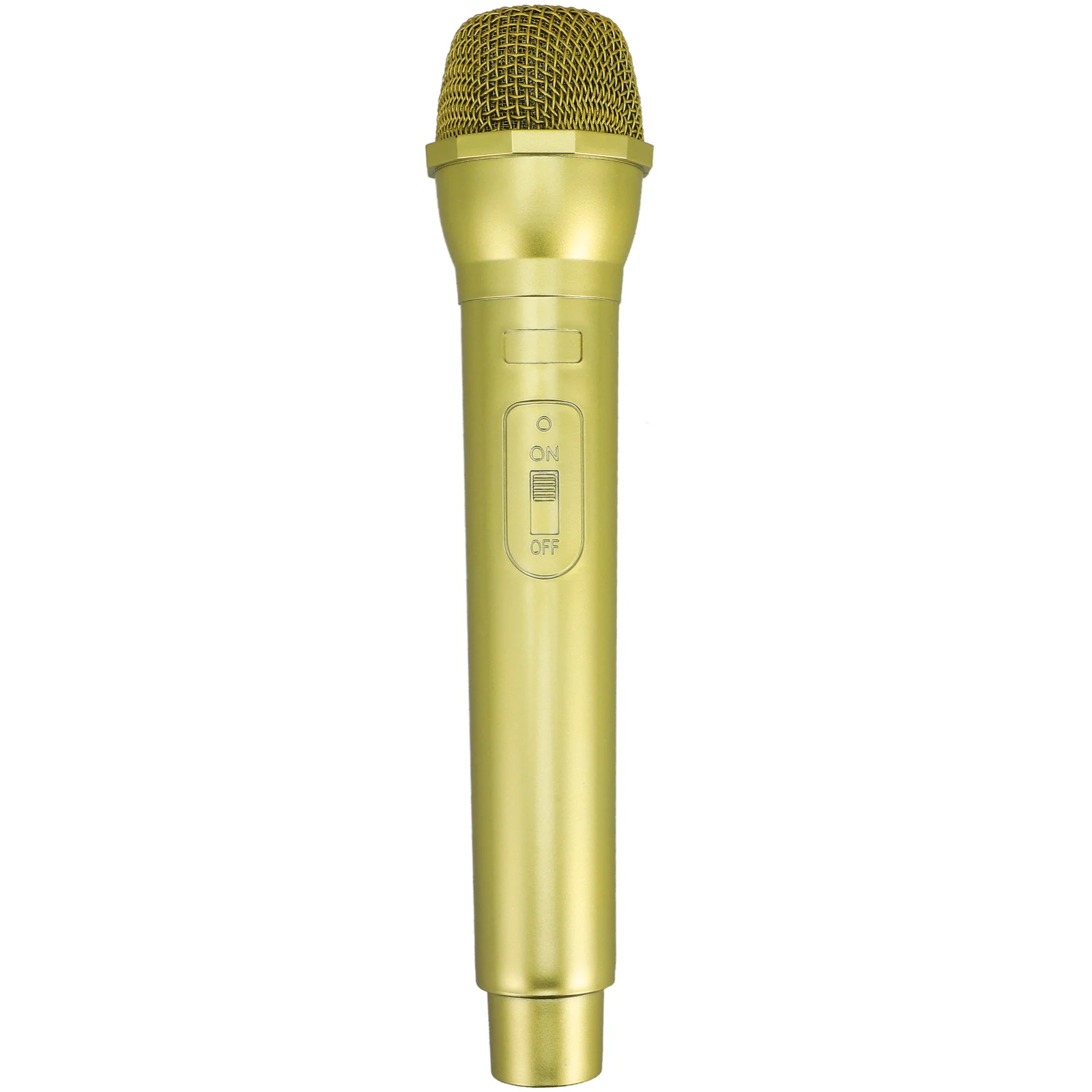 Microphone Simulation Educational Toys Fake Puzzle Plastic Simulated Pretend Play Golden Karaoke Toddler