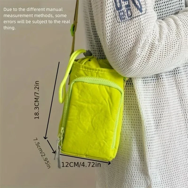 حقيبة الهاتف المحمول الجديدة Crossbody الكتف حقيبة زجاجات المياه مقاوم للماء حقيبة اليوغا تشغيل الرياضة في الهواء الطلق حقيبة محمولة