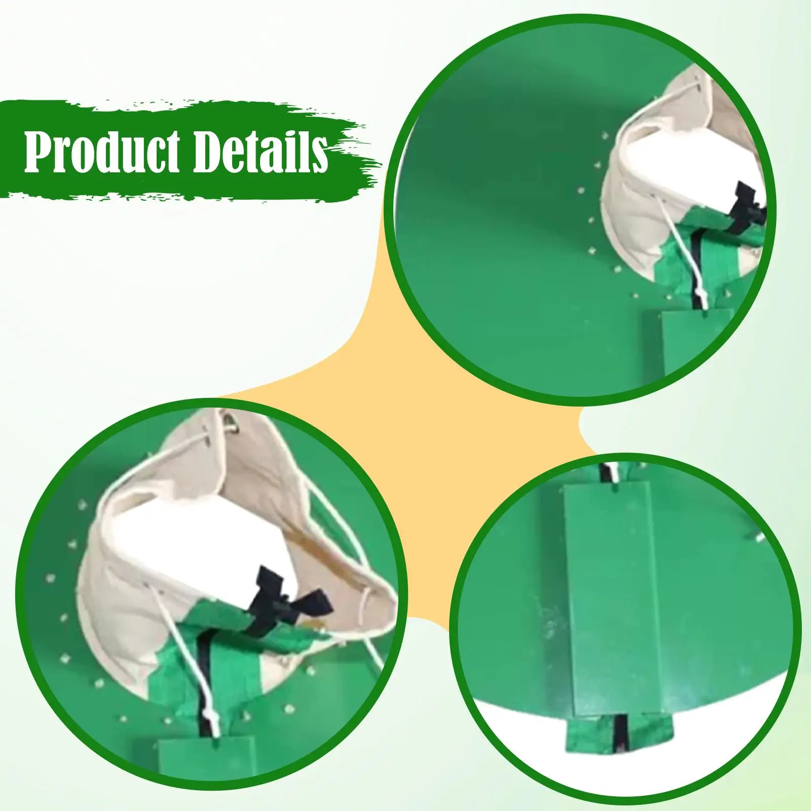 

Marine Rope Stopper Rodent Barrier 60cm Diameter Heavy Duty Canvas Iron Panel for Boat Docking Security