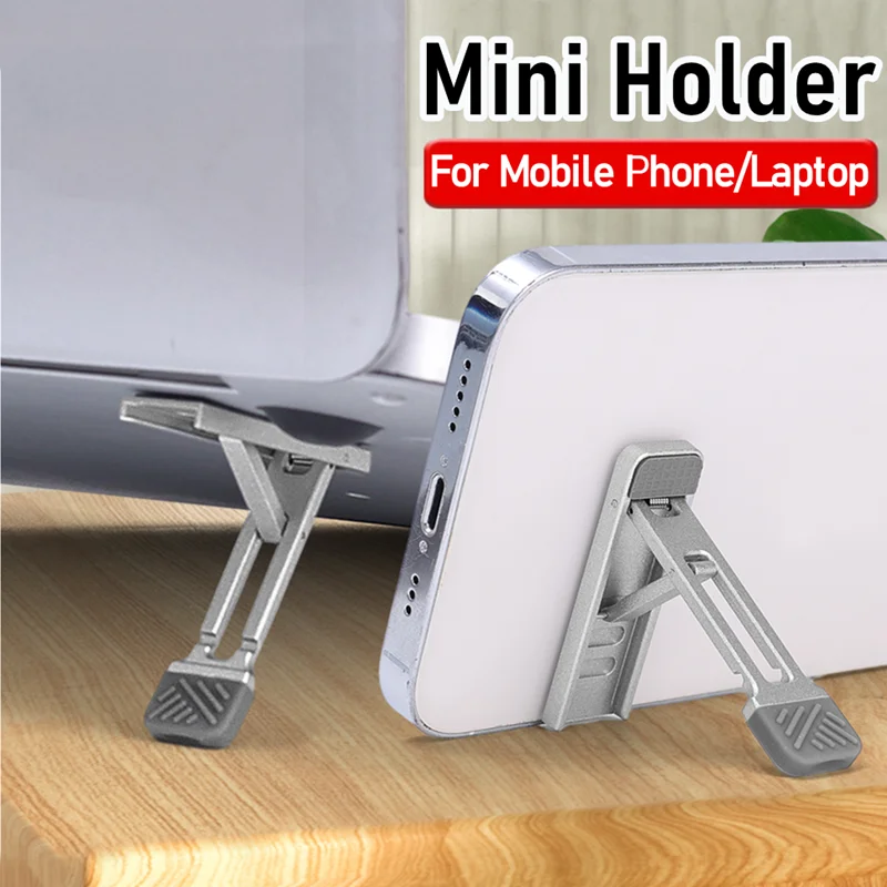 Universal Mini Foldable Metal Mobile Phone Laptop Stander Notebook Base Holder Thin Adjustable Cooling Bracket for Laptop Tablet