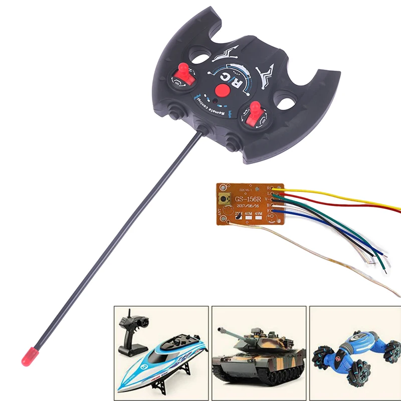 27MHz Circuit 4CH RC Remote ControlPCB Transmitter and Receiver Board with Antenna Radio System Car Accessories