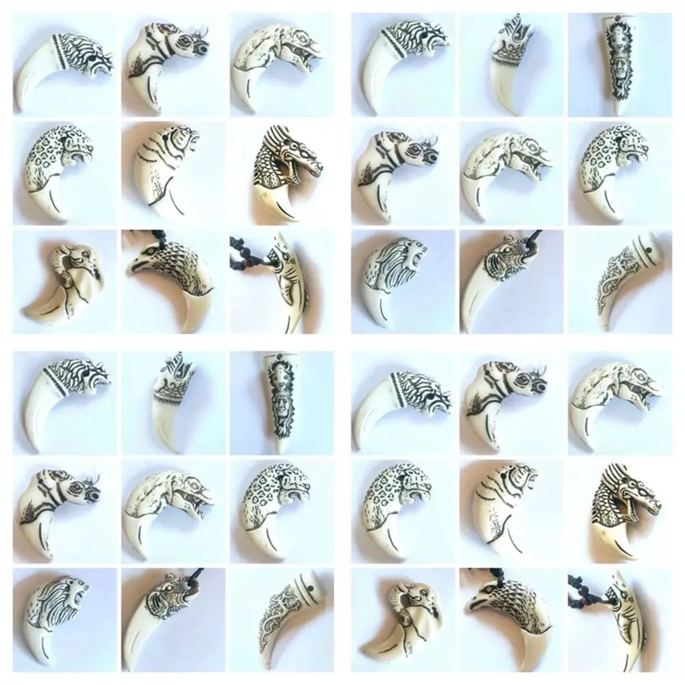 20 pcs Imitation Tibetan carved Keychain boys mens talismans Gift