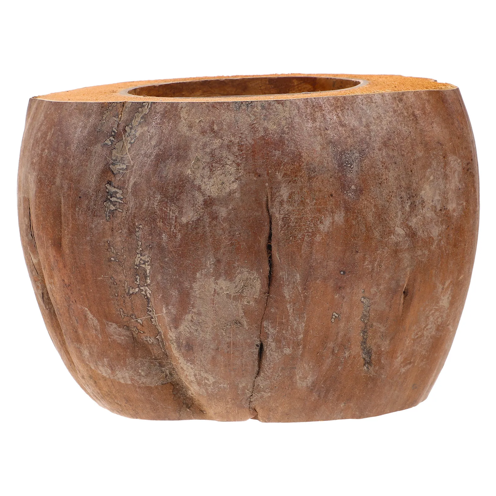Multi-Function Coconuts Bowl Natural Material Smooth Easy-Clean Surface Decorative Salad Dessert Fruit Rice Serving Bowl Home