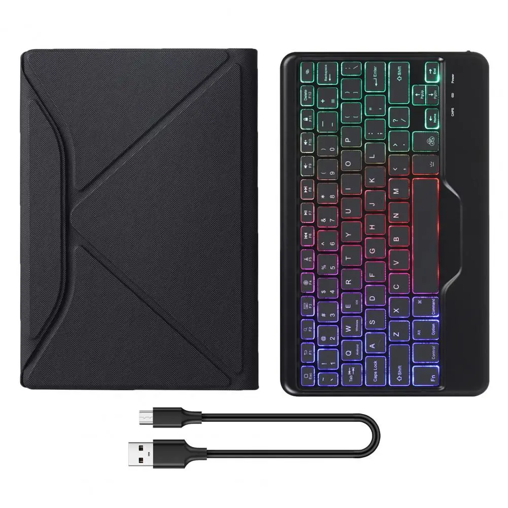 Casing Tablet Keyboard, untuk TAB A8 SM X205/X200 Bluetooth kompatibel dengan tombol, casing pelindung penuh Touchpad dapat dilepas