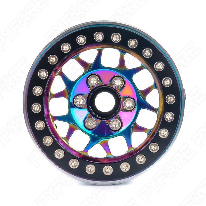 PYFORE 4 pezzi mozzo ruota in metallo da 1,9 pollici 56 mm accoppiatore 12 mm per mozzo ruota modello telecomando RC Y10