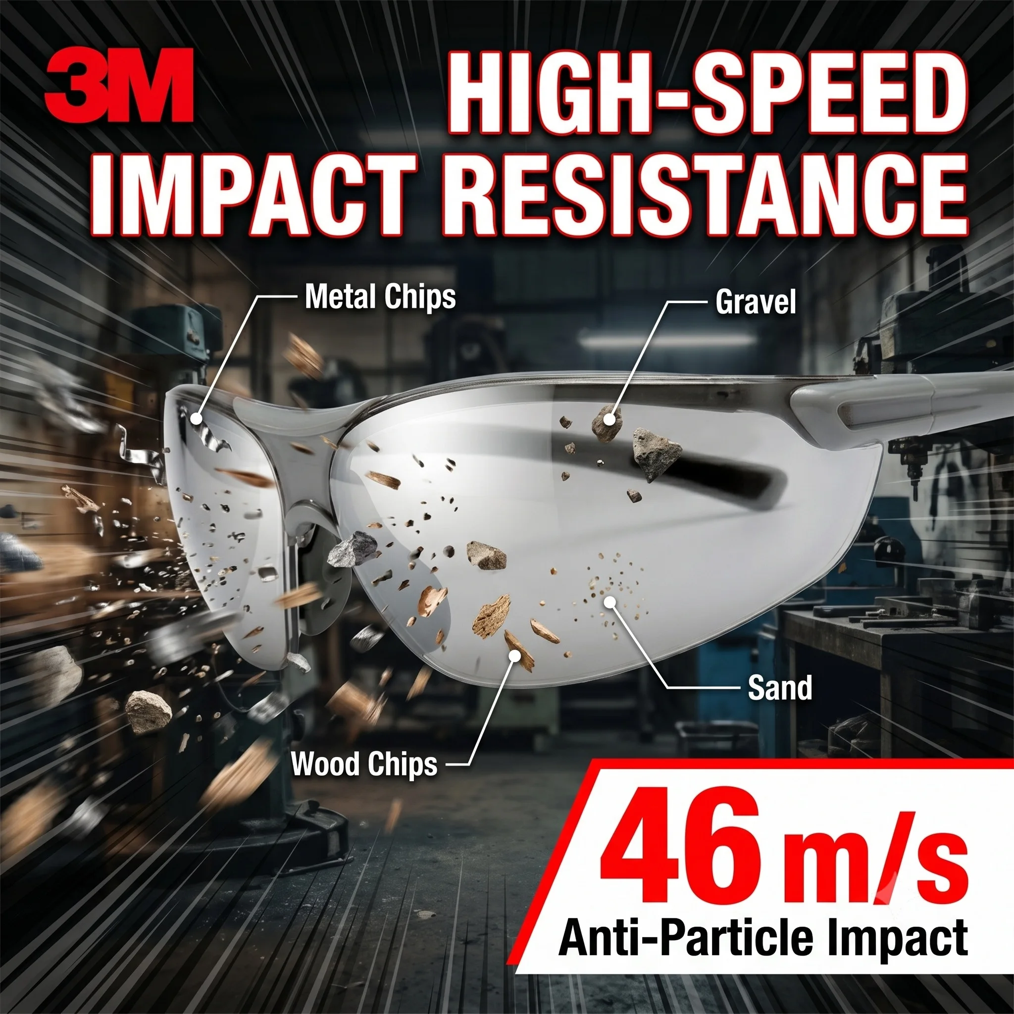 3M 1791T Safety Glasses Silver Mirror Lens Anti-Scratch Protective Eyewear UV Protection Indoor Outdoor Work Goggles