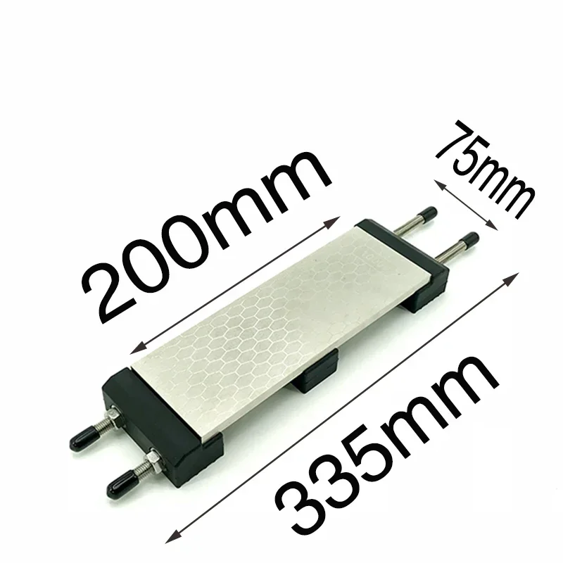 Grain Double Side New Design Diamond Knife Sharpening Stone Ice Skates Metal Plate Guide Stand Base 400 1000 Grit