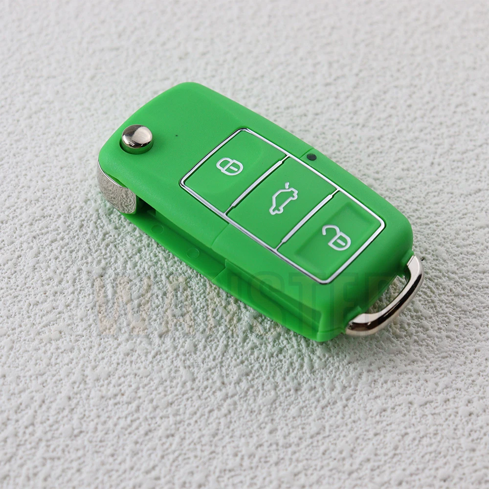 3 ปุ่มกุญแจรถ Fob กรณีเชลล์สําหรับ Volkswagen/VW Passat B5 B6 Tiguan Golf MK4 ที่นั่ง Skoda EOS Scirocco Polo