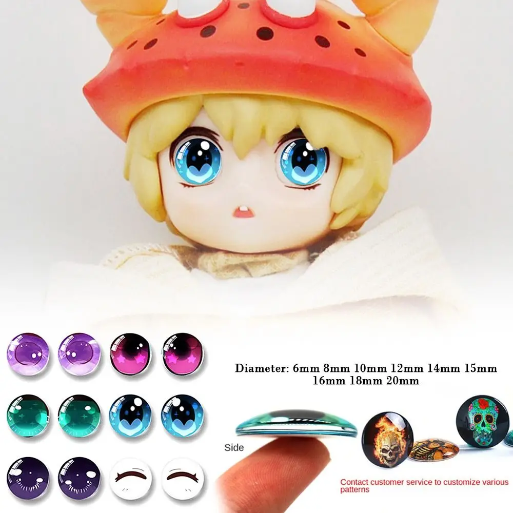 20pcs/10pairs New 6mm-40mm Eyes Crafts Eyes Crystal Plastic Puppet Crystal Eyes Dolls DIY Tools DIY Accessories