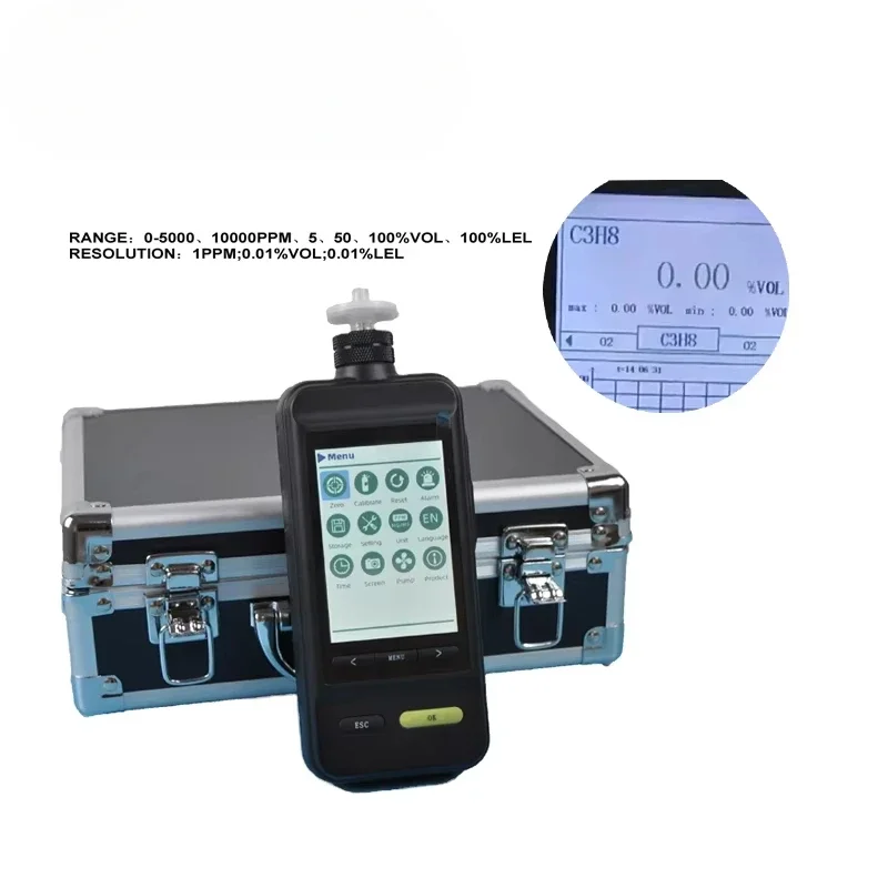 SKZ1050E-O3 0-100ppm 0.01ppm Color Screen Ozone O3 Gas Ozone Analyzer Ozone Meter view 2