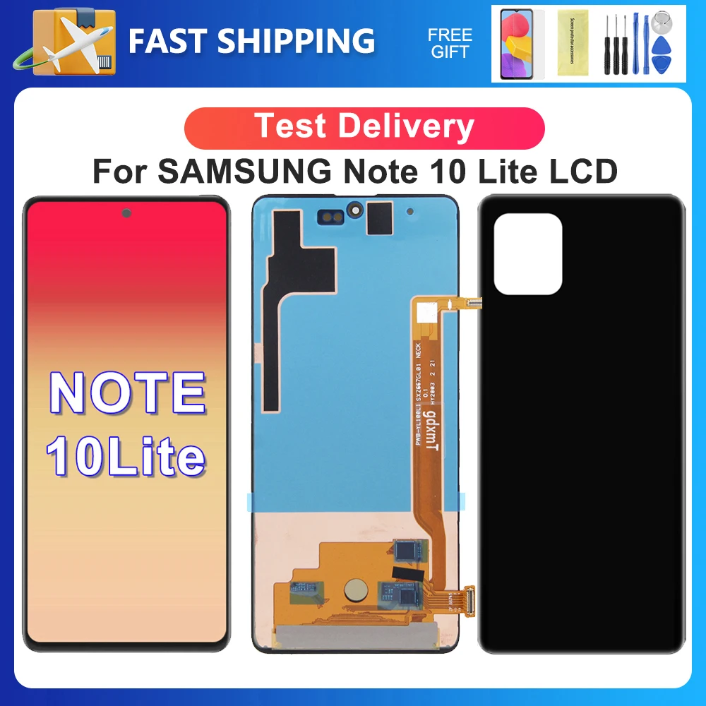 Note 10 Lite For Samsung 6.7\'\'For  Note10 Lite N770F N770F/DS LCD Display Touch Screen Digitizer Assembly Replacement