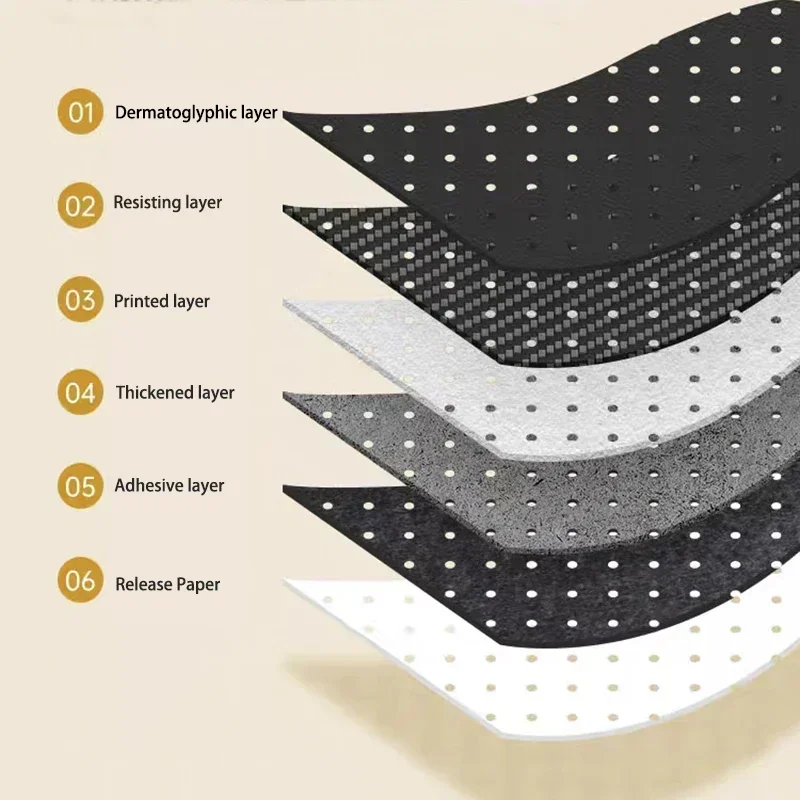 Self-Adhesive Faux Leather Repair Patch Breathable Perforated Leather Repair Sticker for Furniture Sofas Car Seats Office Chairs