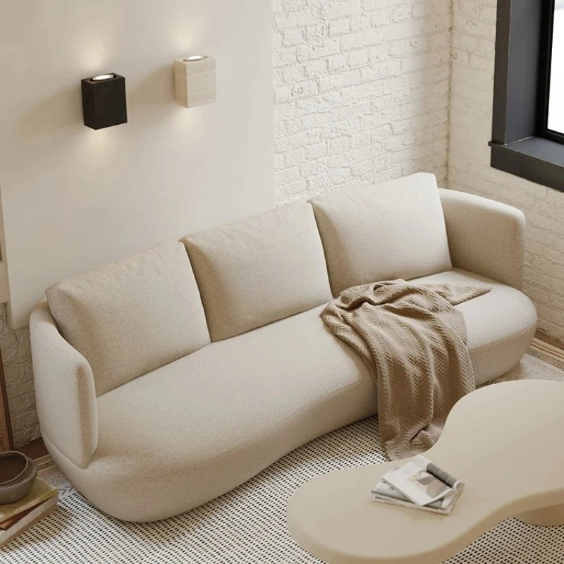 

Light French clothing store curved sofa B & B sofa