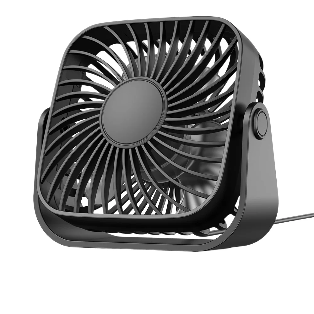 USB Mini Desktop Fan – Wired Small Table Fan for Dorm and Office