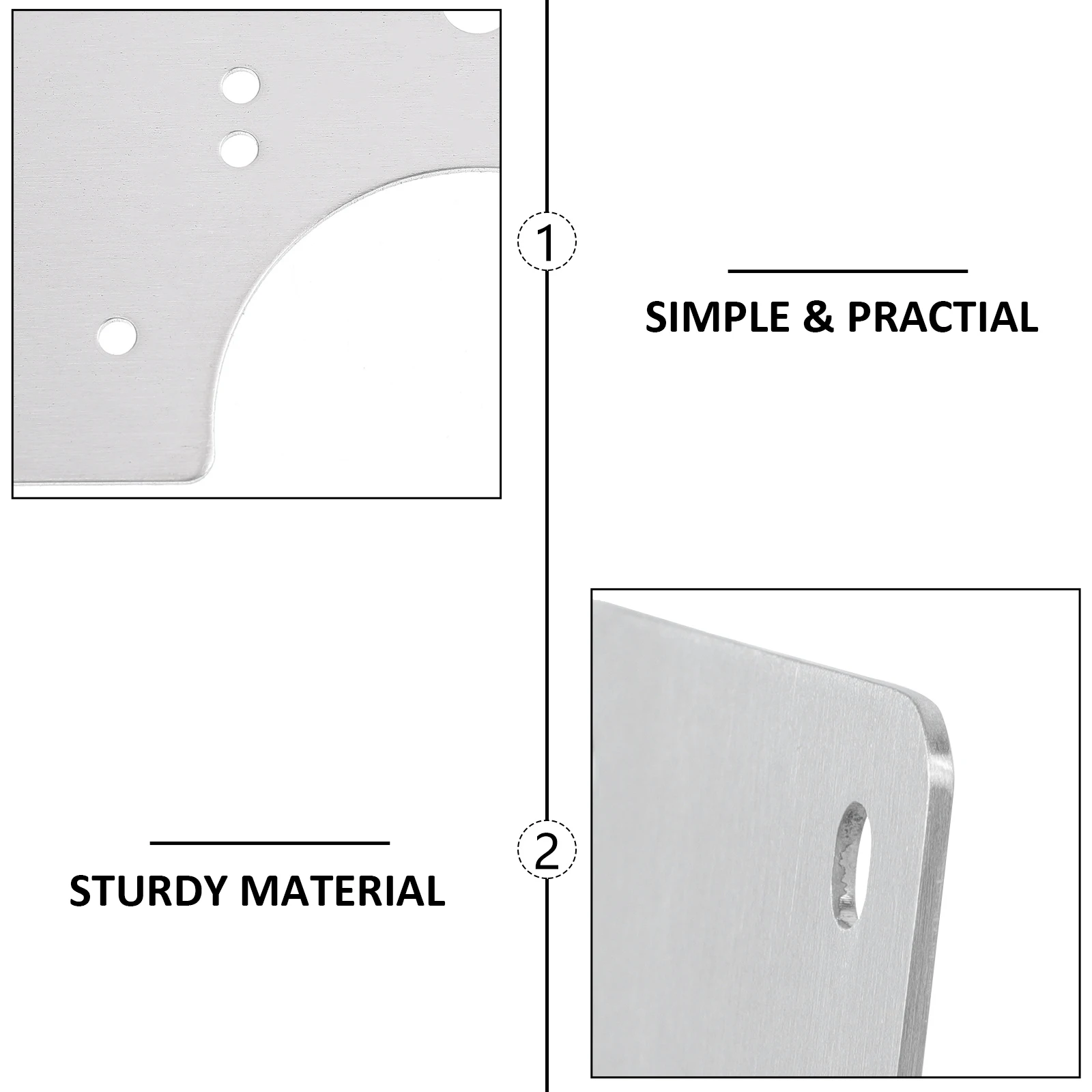 

4Sets Metal Cabinet Hinge Repair Set Beautiful Neat Cover for Damaged Furniture Doors Hinge Plate Repair Plate