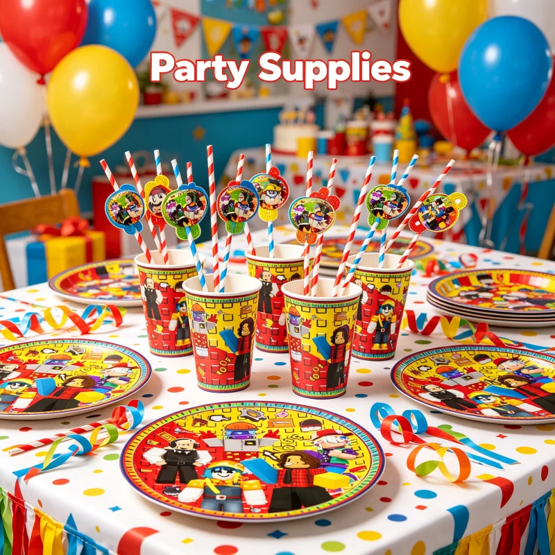 Party Games In Roblox - Roblox Game Theme Birthday Party Decoration