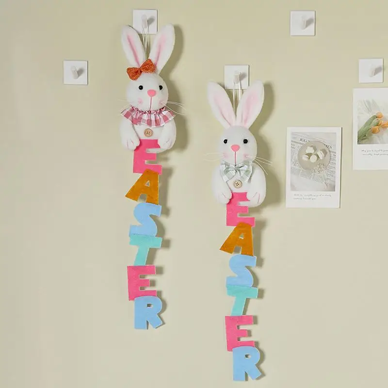 Cute Bunny Plush Cute Stuffed Easter Bunnies 21.65in Funny Farmhouse Easter Decor Easter Tree Ornaments For Wall Window Door