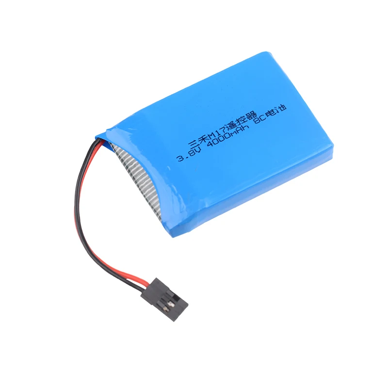 Original 3.8V 4000mAh Lipo Battery Futaba Connector for SANWA MT44 M17 RC Remote Controller Transmitter Radio Control Parts