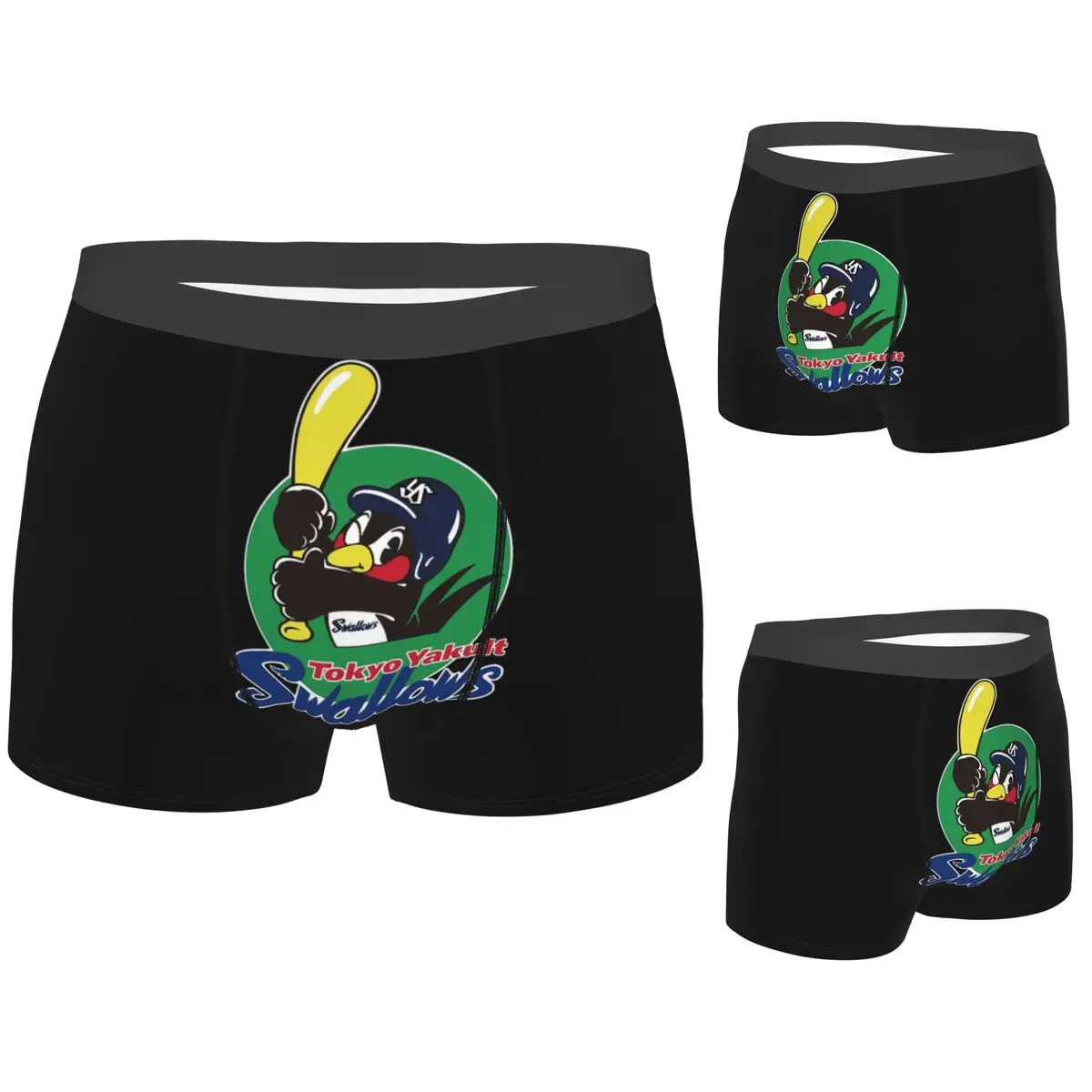 

Boxer Underpants Shorts Tokyo Yakult Swallows Panties Men Comfortable Underwear for Homme Man Boyfriend Gifts