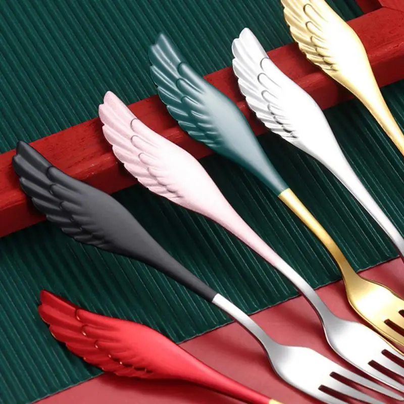 Fruit Fork Hotel Restaurant Baby Kids Western Tableware Dinnerware Spoon For Adults Kids Net Red 304 Stainless Steel Convenient