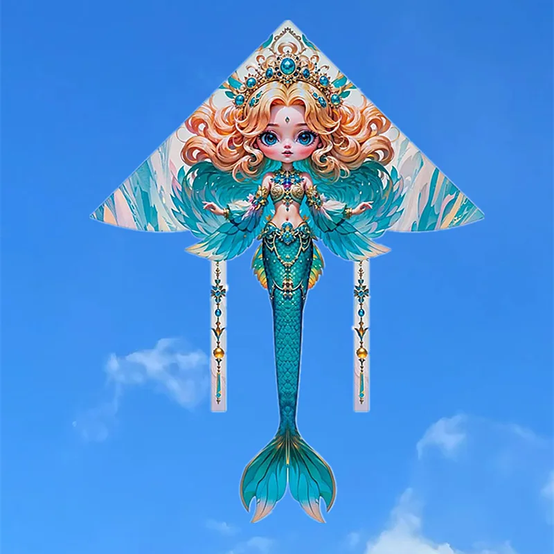 จัดส่งฟรีMermaid Kite Drachen Steigen Flying Bird Kite Surf Drachen Fliegen Trompos Cometa Juego De basta Bandera Kayakสนุก