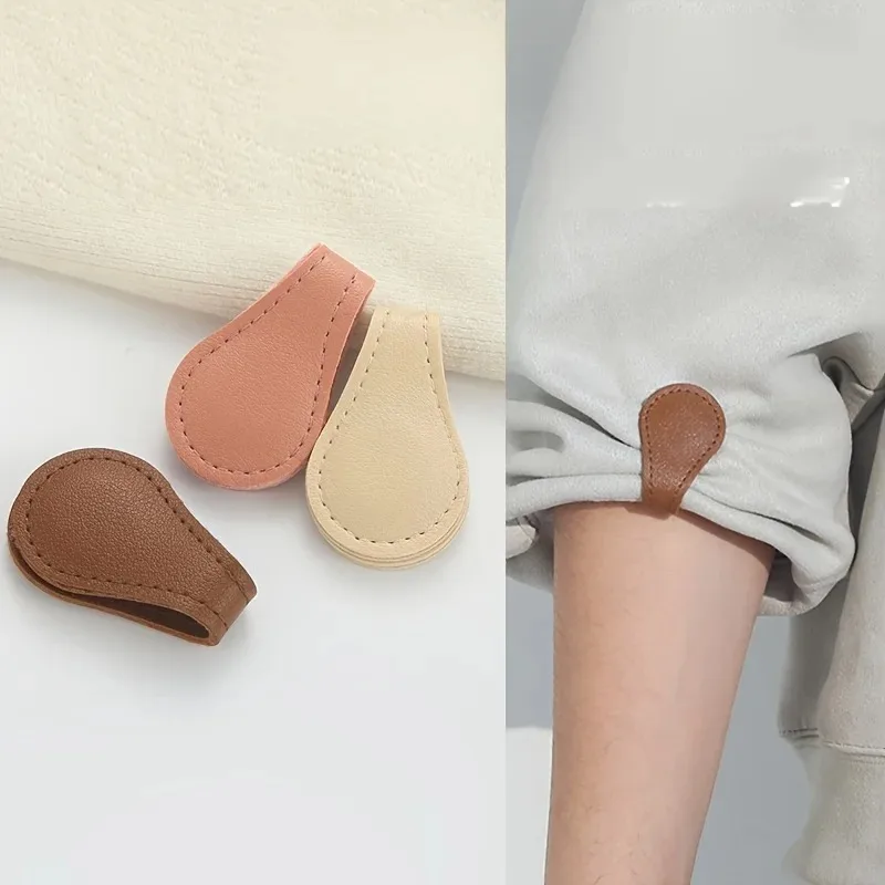 Fixed Magnetic Buckle for Trouser Legs Detachable Nail-free and Seam-free Leather Leg-retracting Buckle Sewing Tools Accessoires